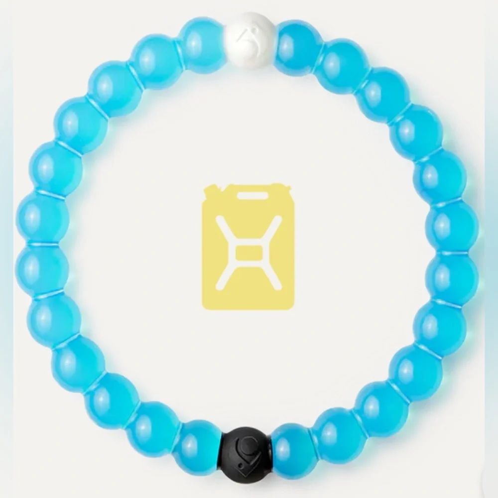 LOKAI Medium Translucent Blue Water Cause Bangle Bracelet Boho Y2K Summer Beach - Picture 6 of 6